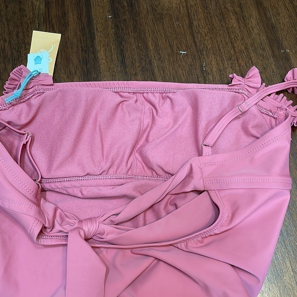 KONA Sol ruffle straps square neck swimsuit - Picture 7 of 10